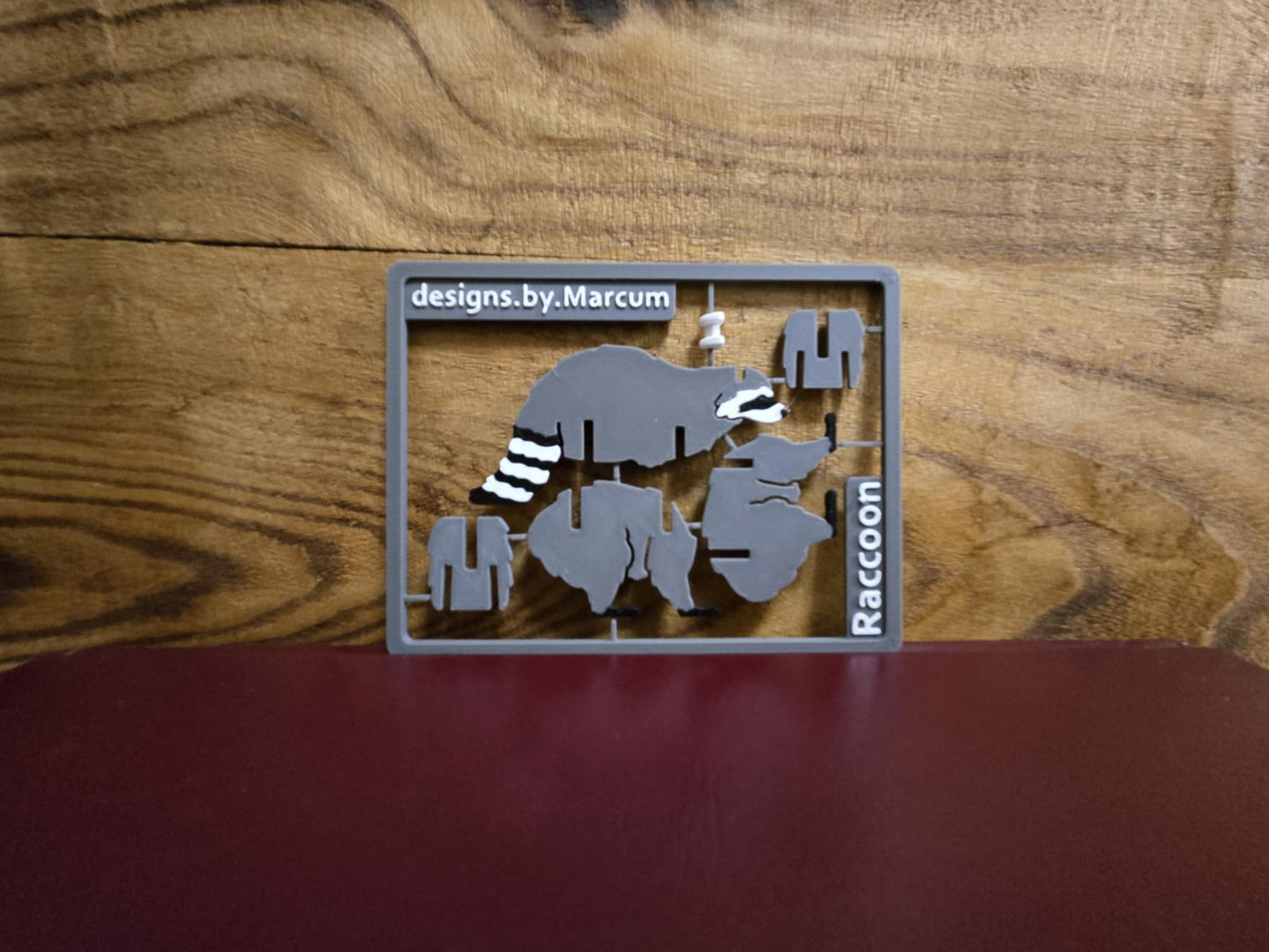 Raccoon Puzzle Card