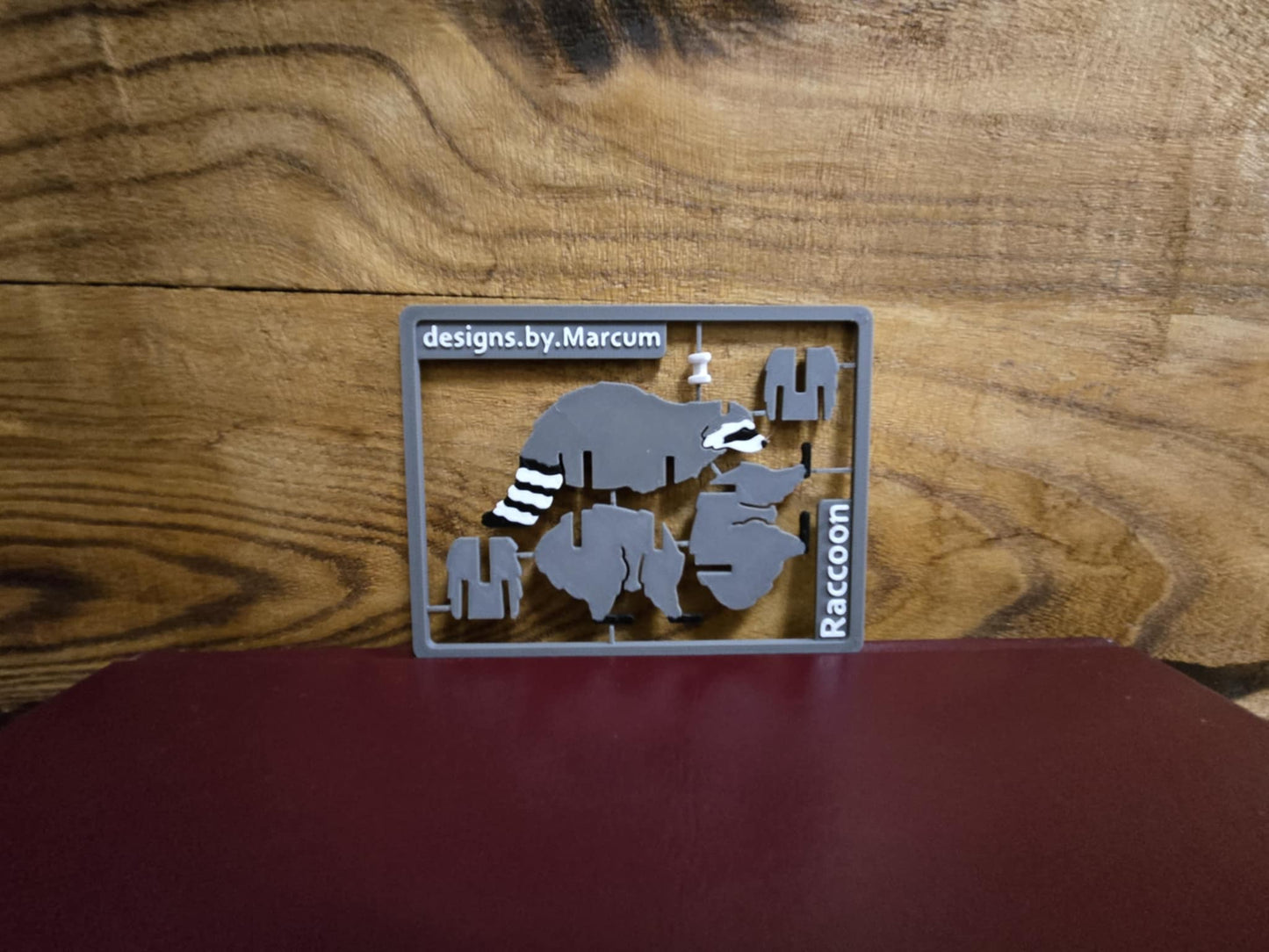 Raccoon Puzzle Card